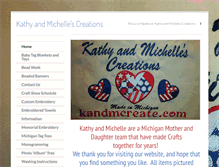 Tablet Screenshot of kandmcreate.com